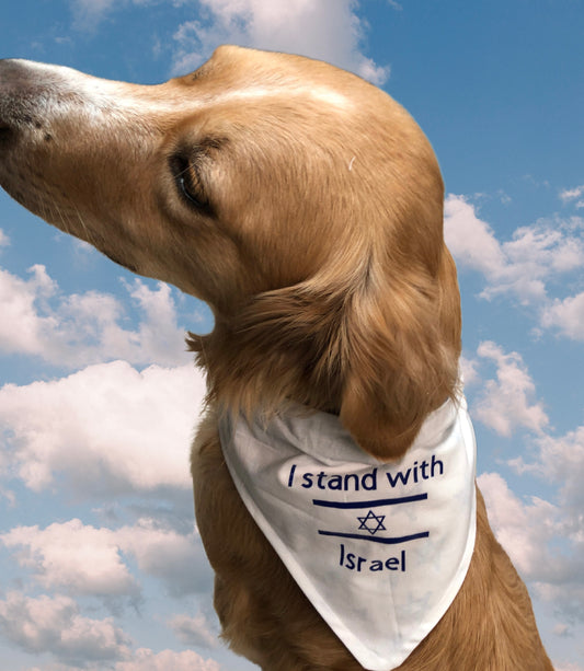 Stand with Israel Reversible Dog Bandana Jewish dog bandana