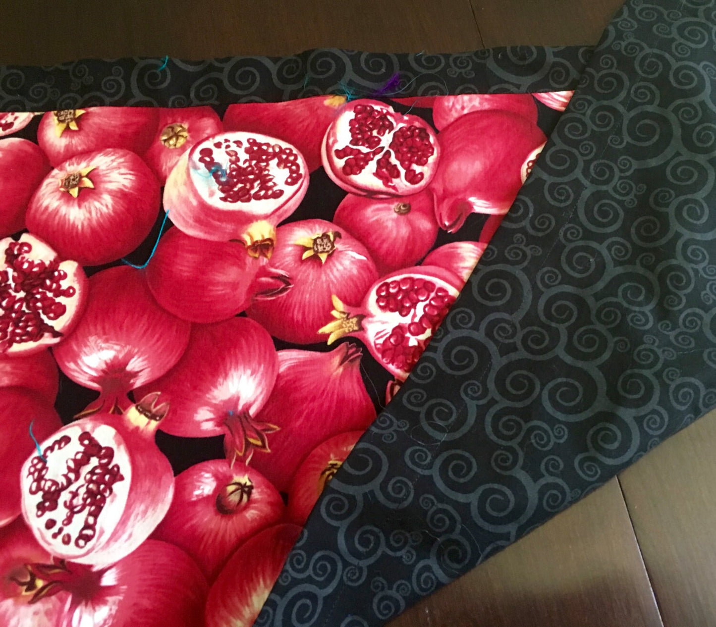 Pomegranate  Table Runner High Holidays Rosh Hashanah