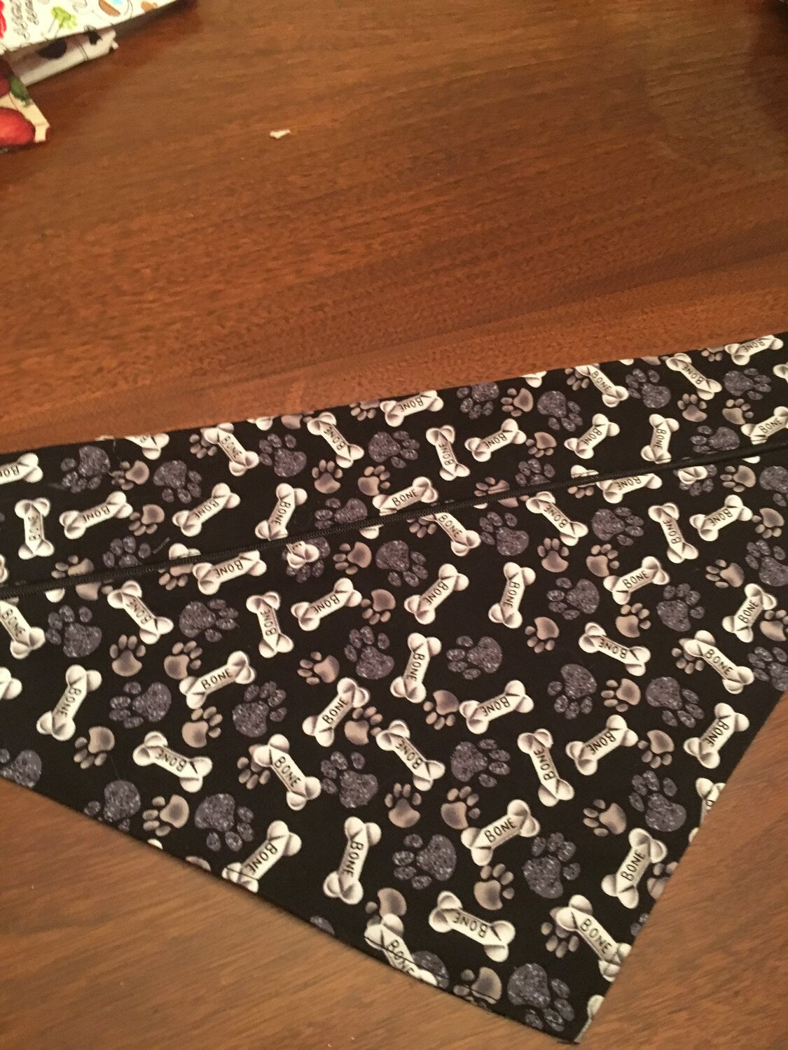 Dog Bandana with zippered pocket for poop bags