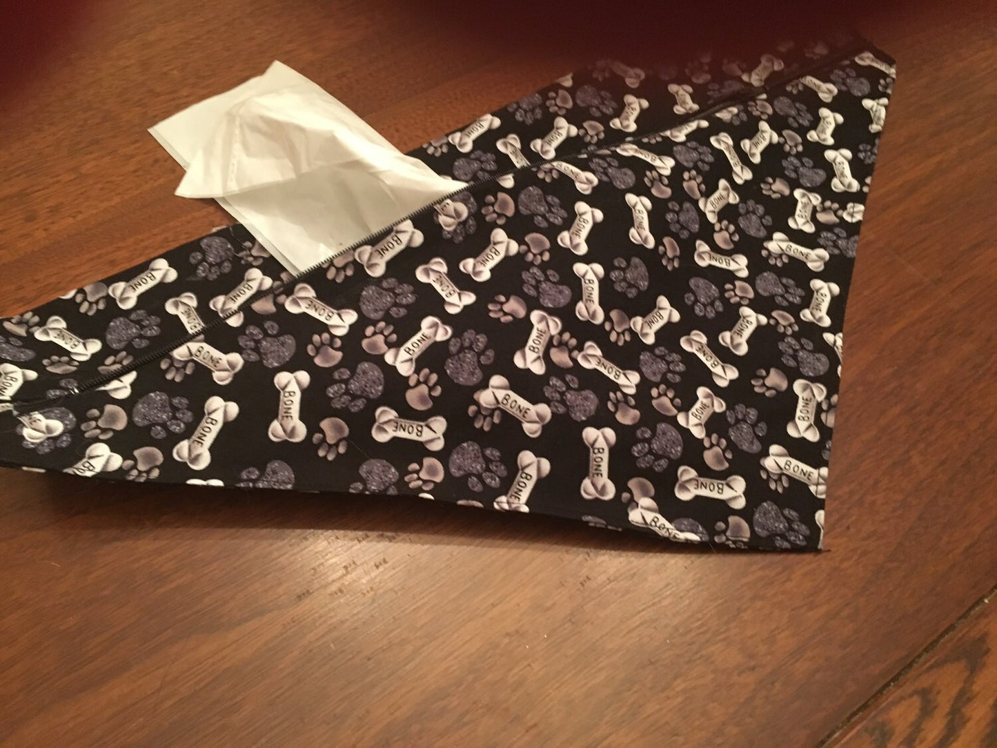 Dog Bandana with zippered pocket for poop bags