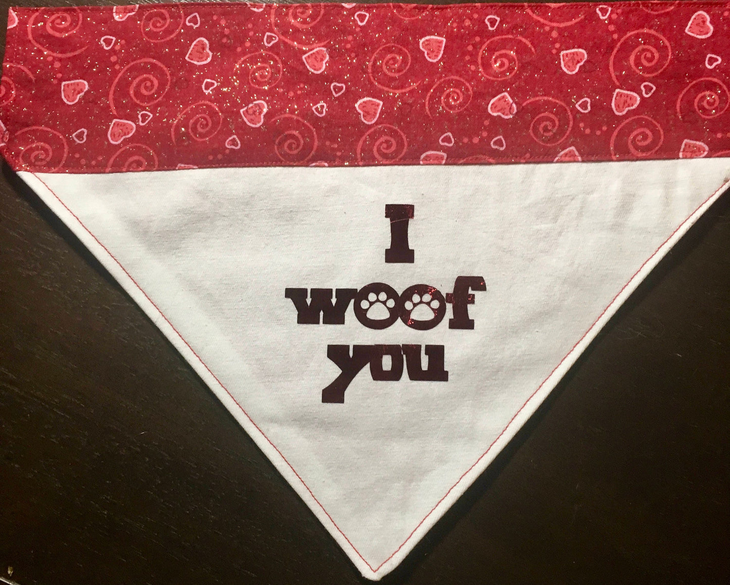 Valentine's Day Dog Bandana Reversible