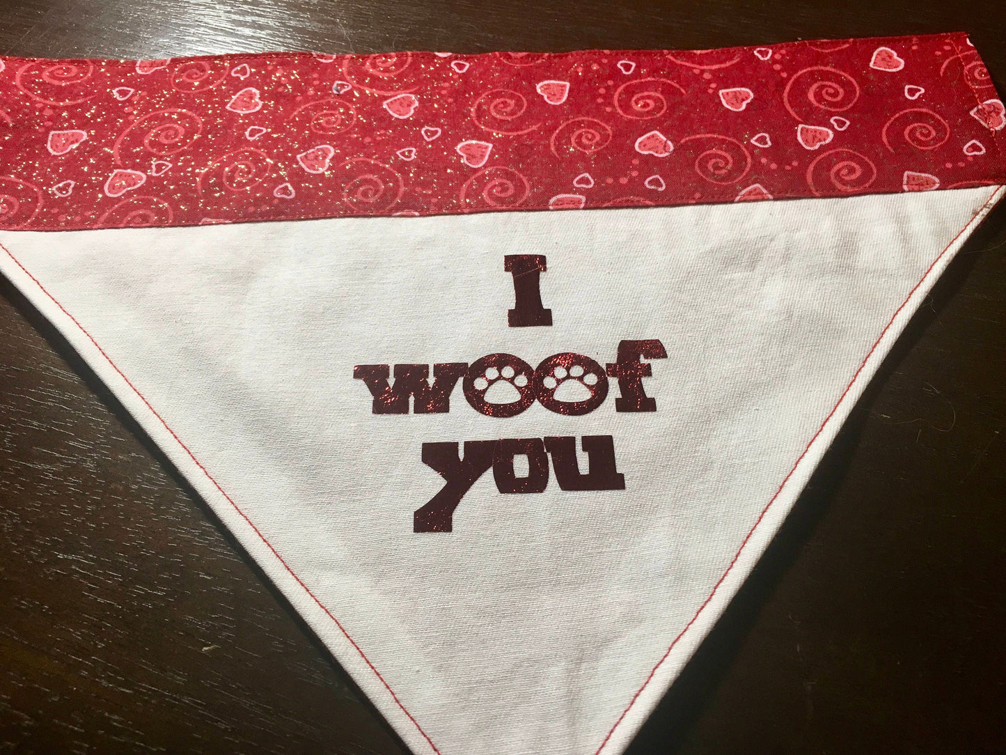 Valentine's Day Dog Bandana Reversible