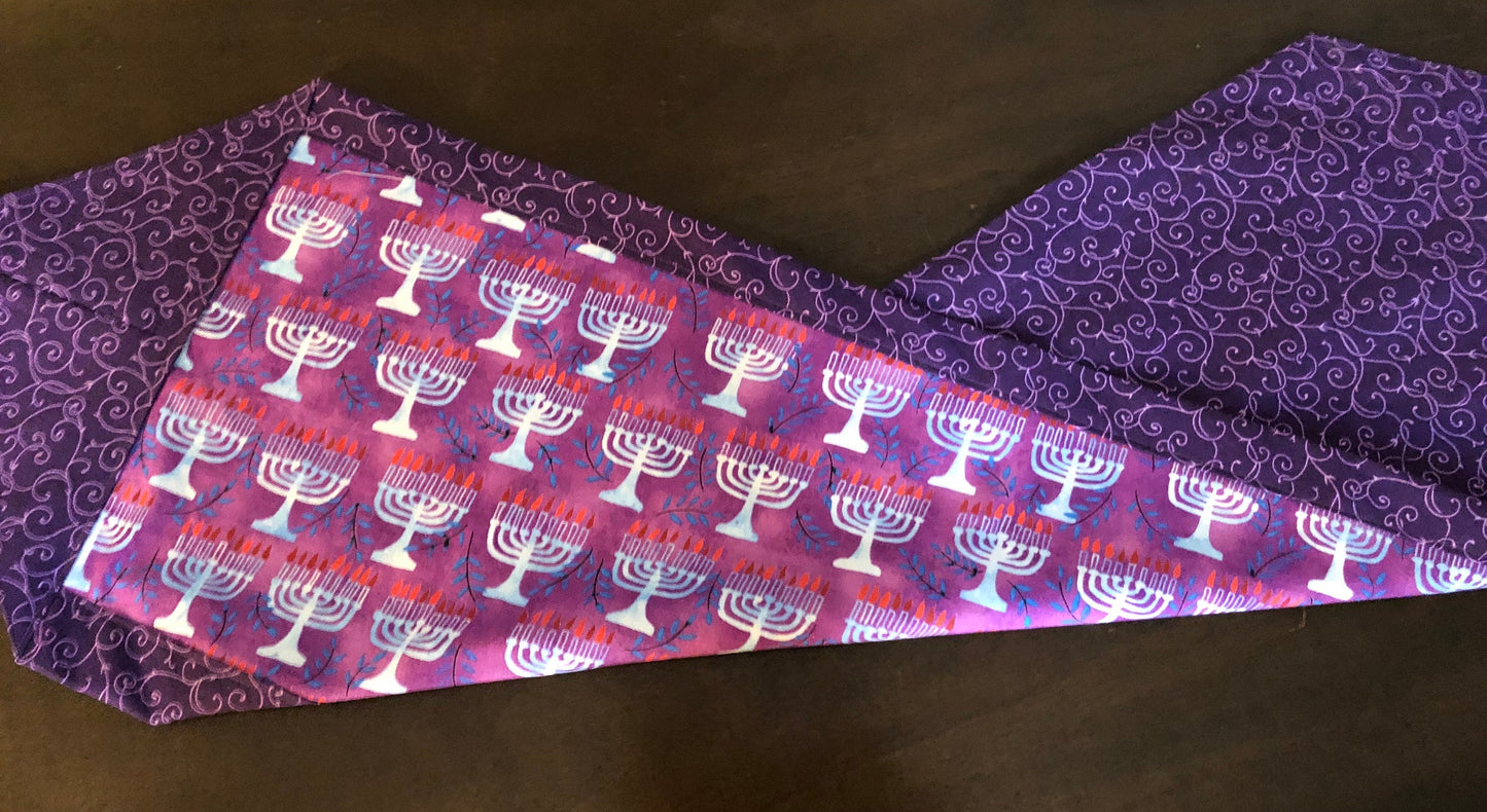 Chanukah Hanukkah Table Runner Reversible