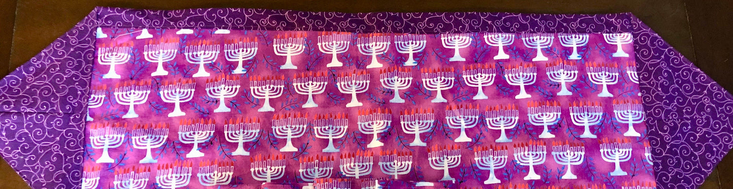 Chanukah Hanukkah Table Runner Reversible