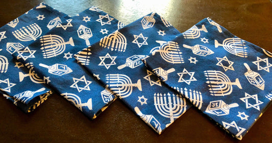 Hanukkah Chanukah cloth napkins eco-friendly