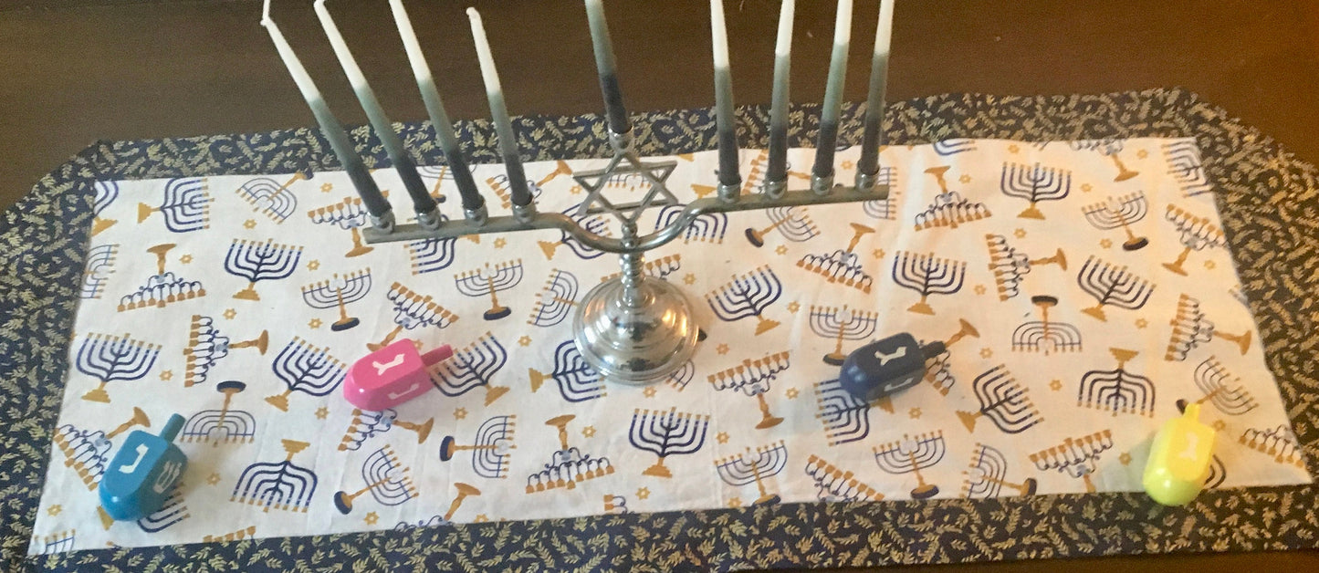 Chanukah HanukkahTable Runner Reversible