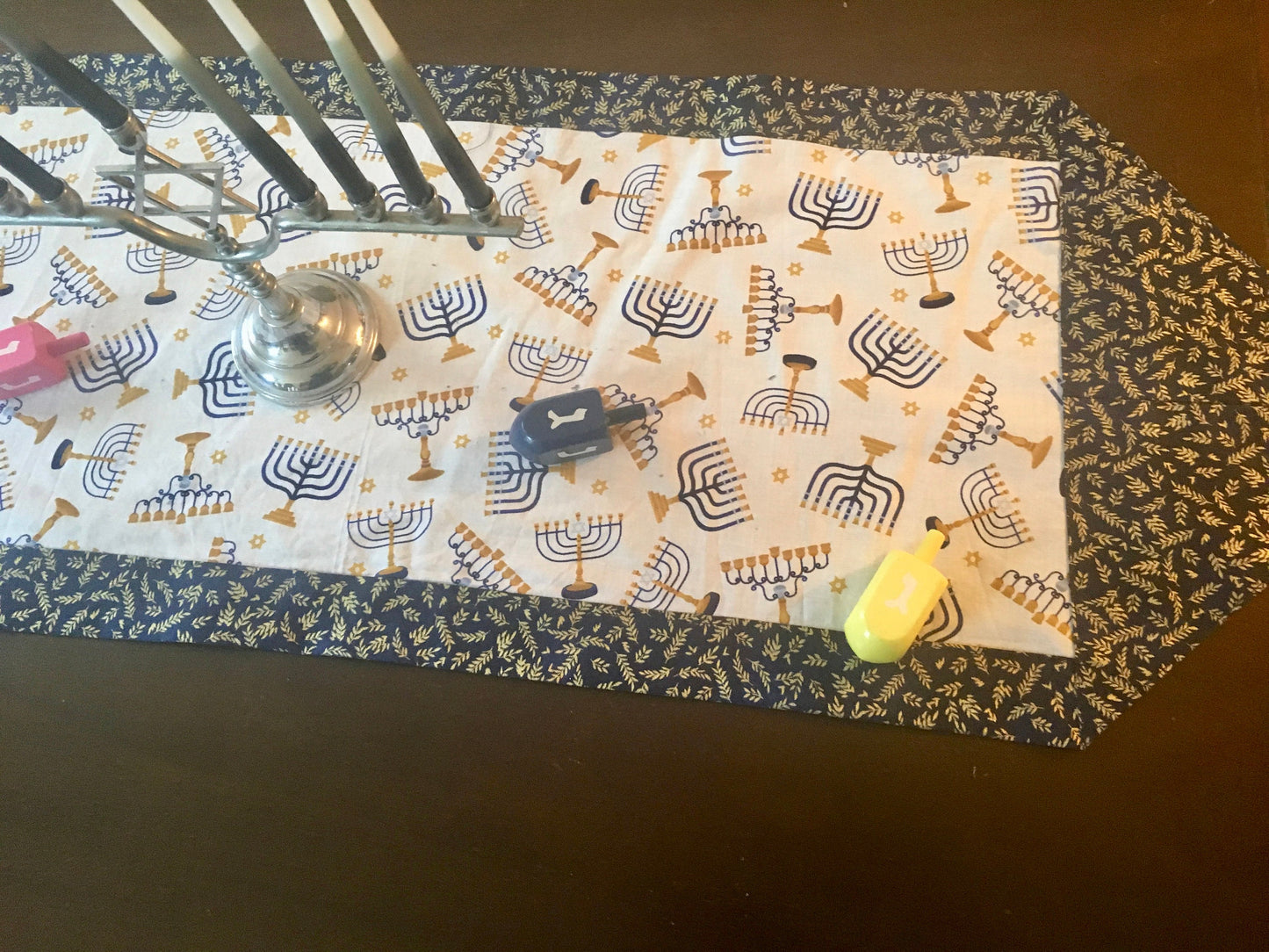 Chanukah HanukkahTable Runner Reversible