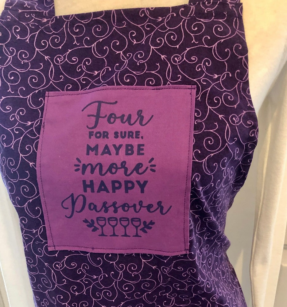 Passover Pesach Apron Wine