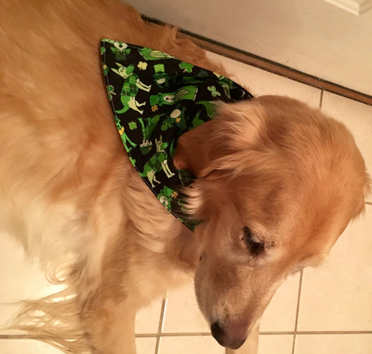 St. Patrick's Day Valentines Day Reversible Dog Bandana